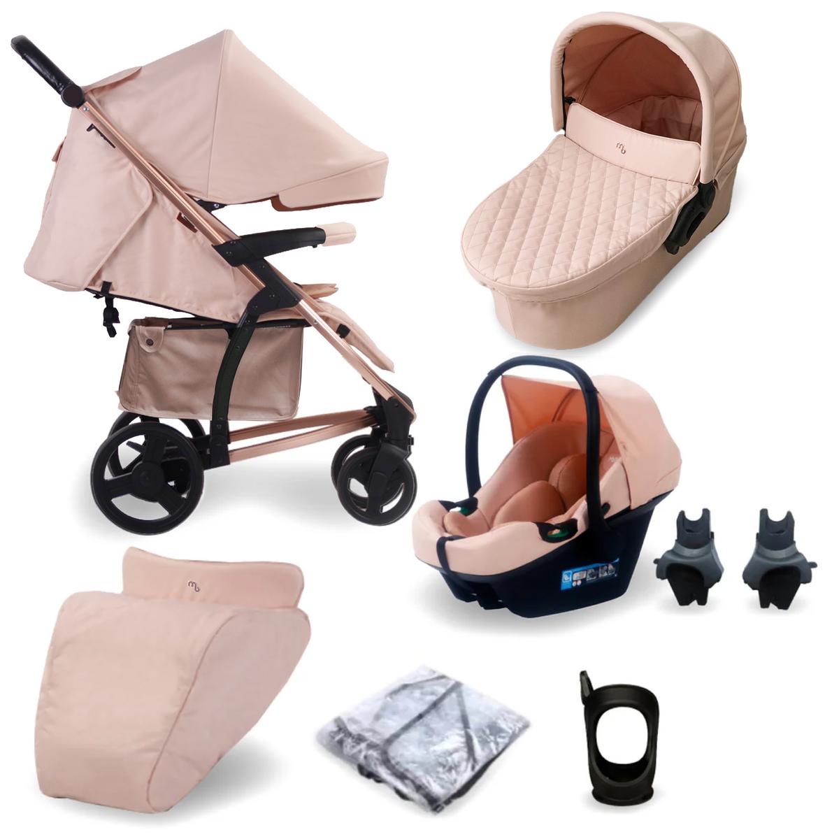 My Babiie MB200i 3 in 1 i Size Travel System Bundle Blush